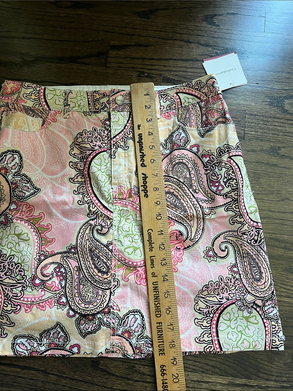 Croft & Barrow Paisley Women's Skort size 10, NWT - Picture 6 of 6